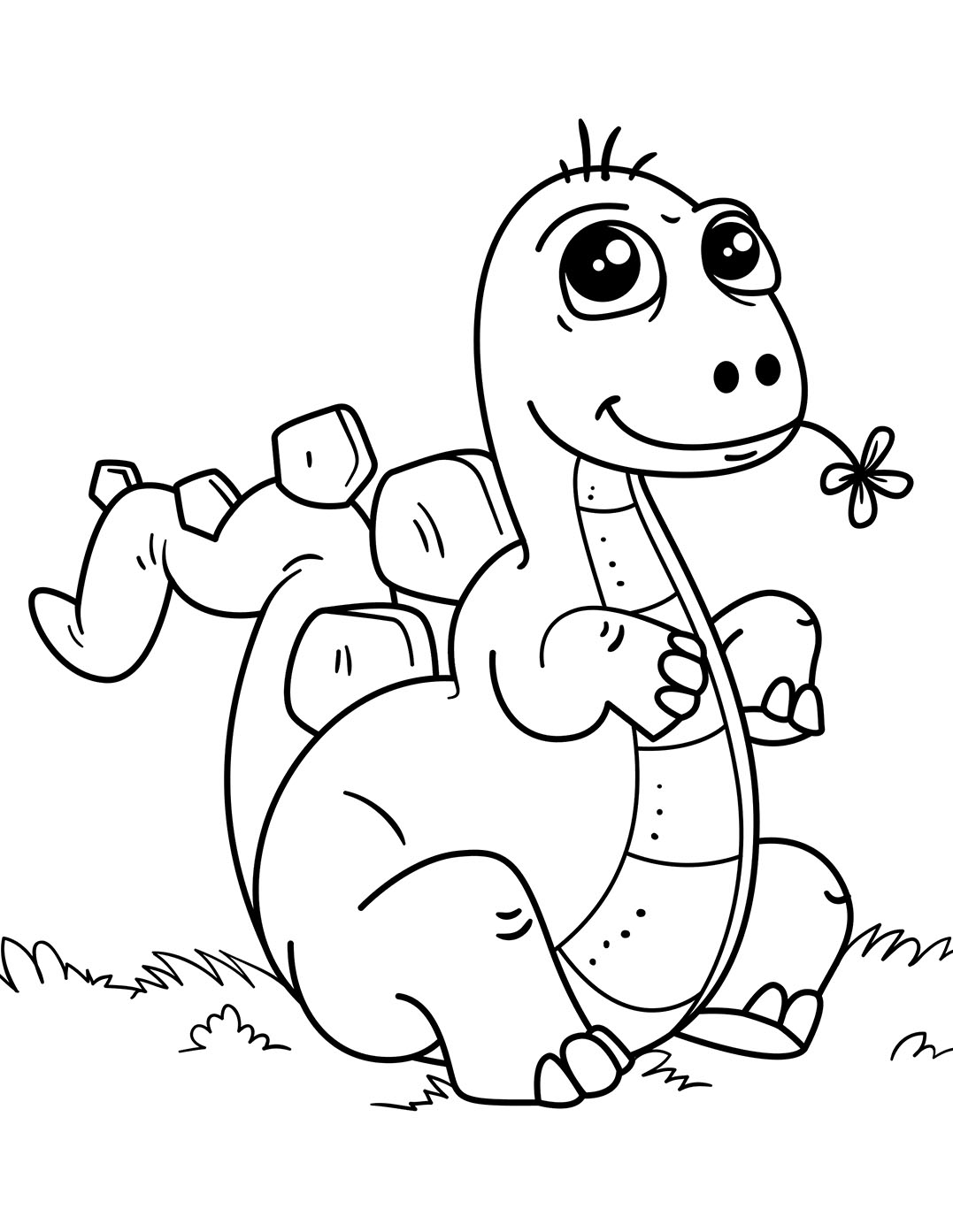 dinosaur clipart coloring pages printable jpg