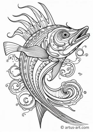 graceful swordfish coloring pages printable jpg