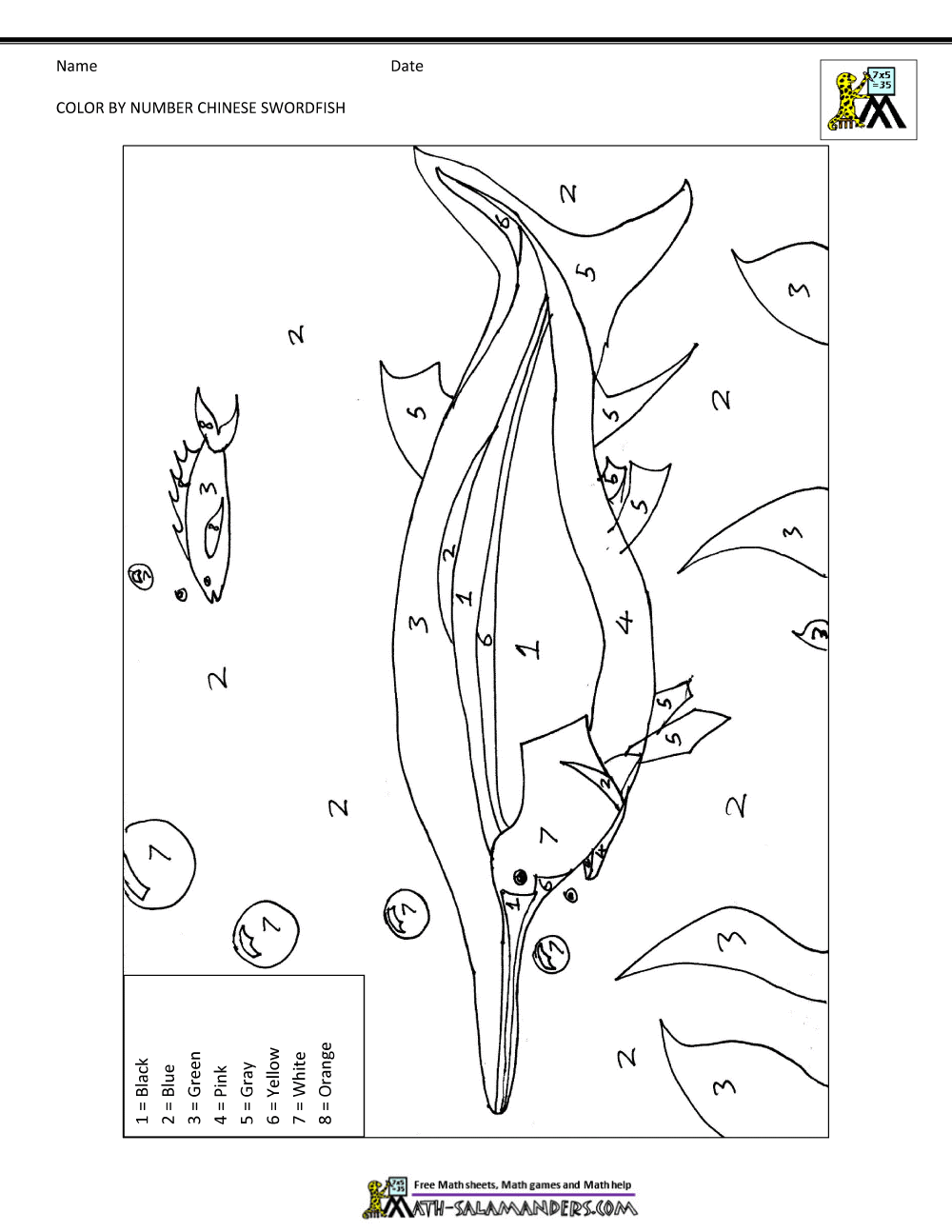 graceful swordfish coloring pages printable jpg