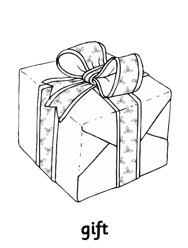 christmas gifts coloring pages printable jpg