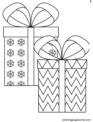 christmas gifts coloring pages printable jpg