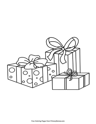 christmas gifts coloring pages printable jpg