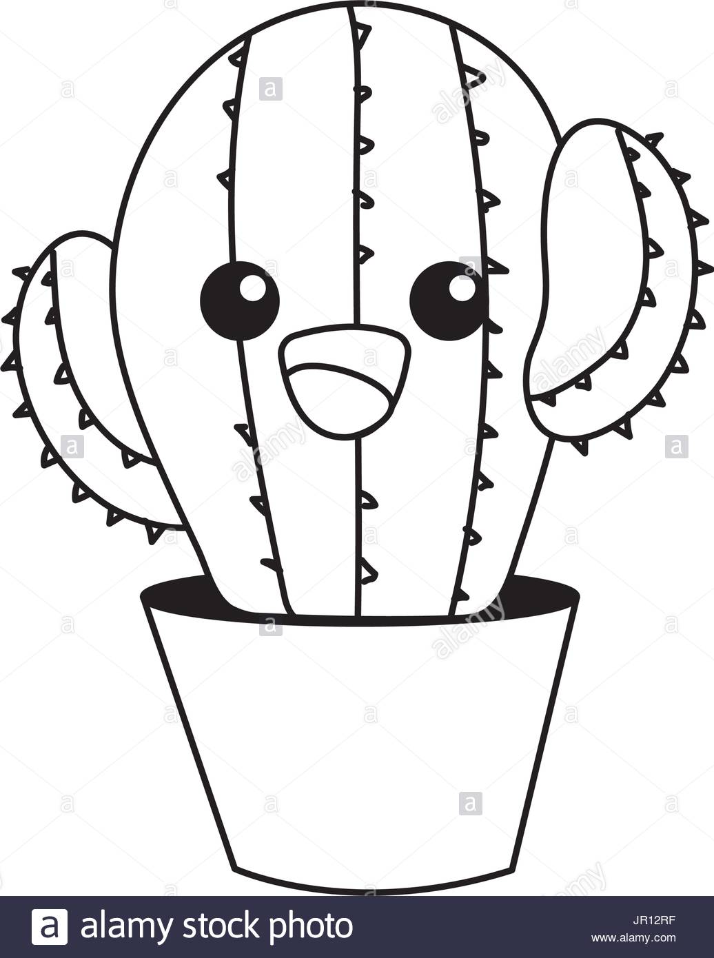 cute cactus coloring pages printable jpg