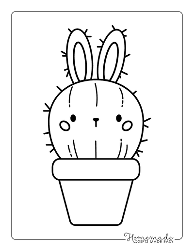 cute cactus coloring pages printable jpg