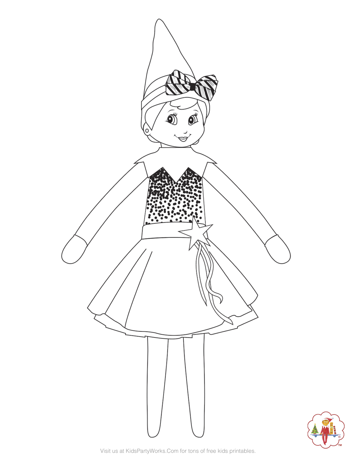 elf on the shelf coloring pages printable jpg