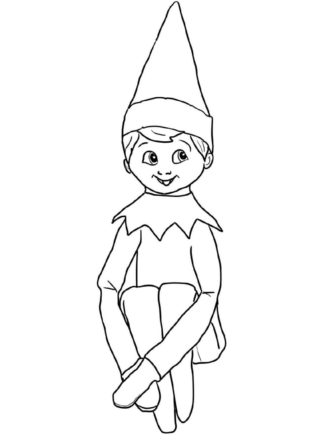 elf on the shelf coloring pages printable jpg