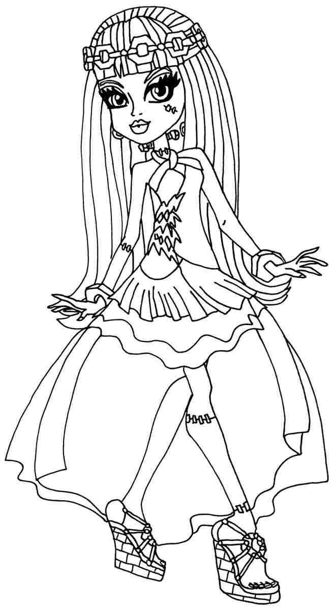 fun frankie stein coloring pages monster high printable jpg