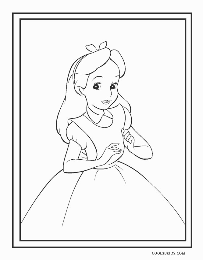 magical alice in wonderland coloring pages printable jpg