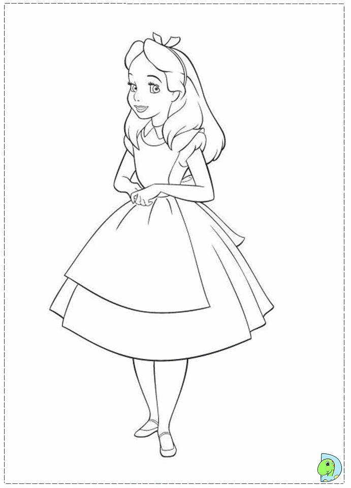 magical alice in wonderland coloring pages printable jpg