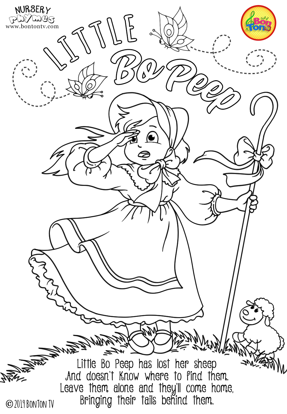 free printable nursery rhyme coloring pages jpg