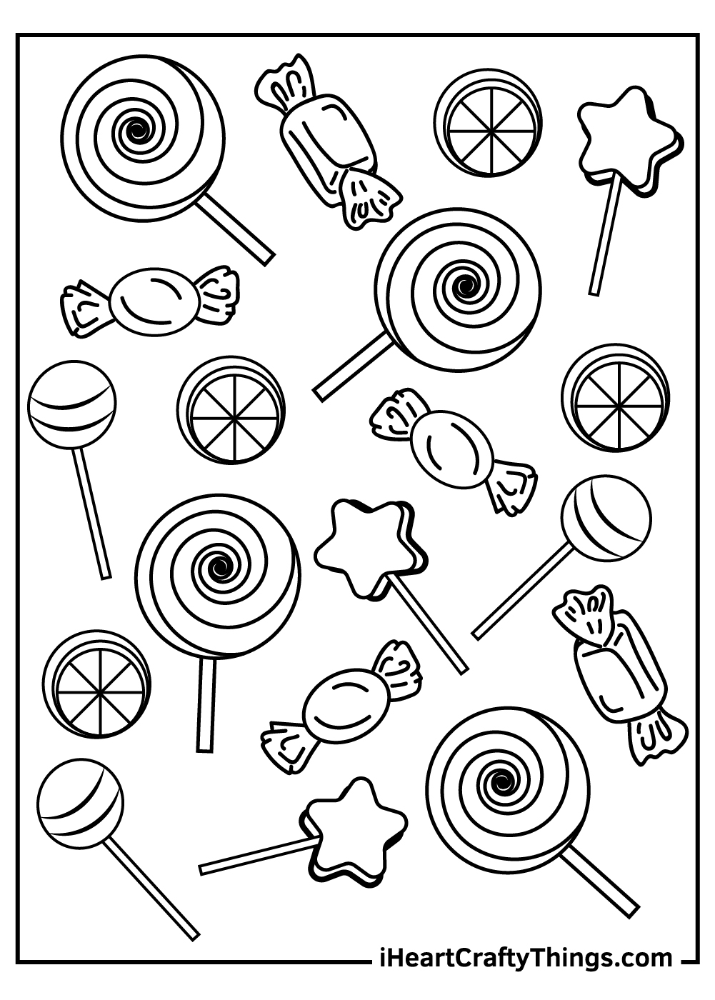 candy coloring pages printable jpg