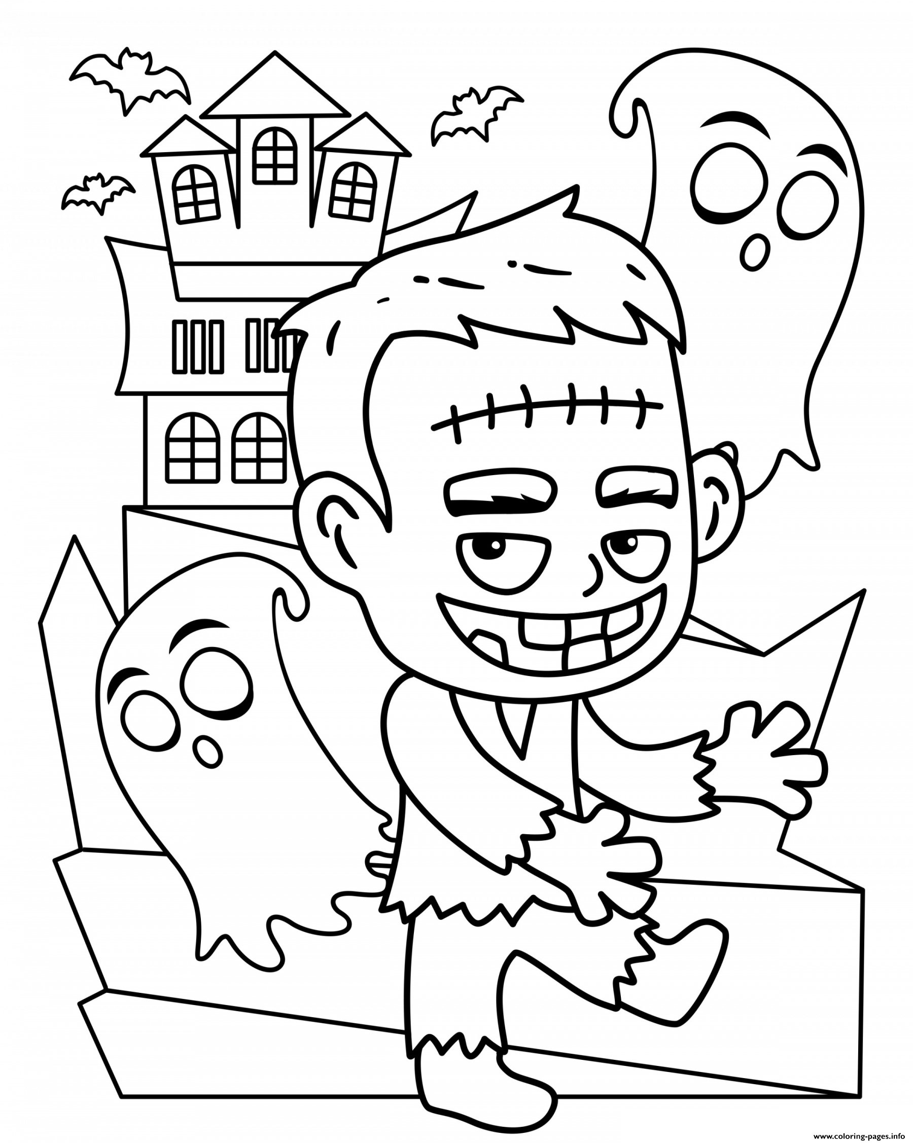 cute animal halloween coloring pages printable jpg