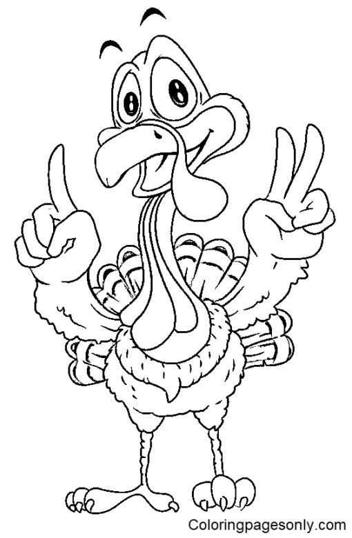 fun turkey coloring pages printable jpg