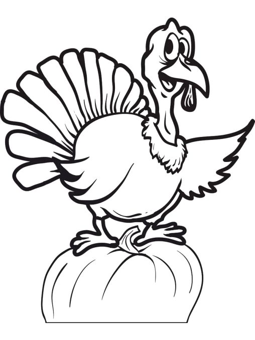 fun turkey coloring pages printable jpg