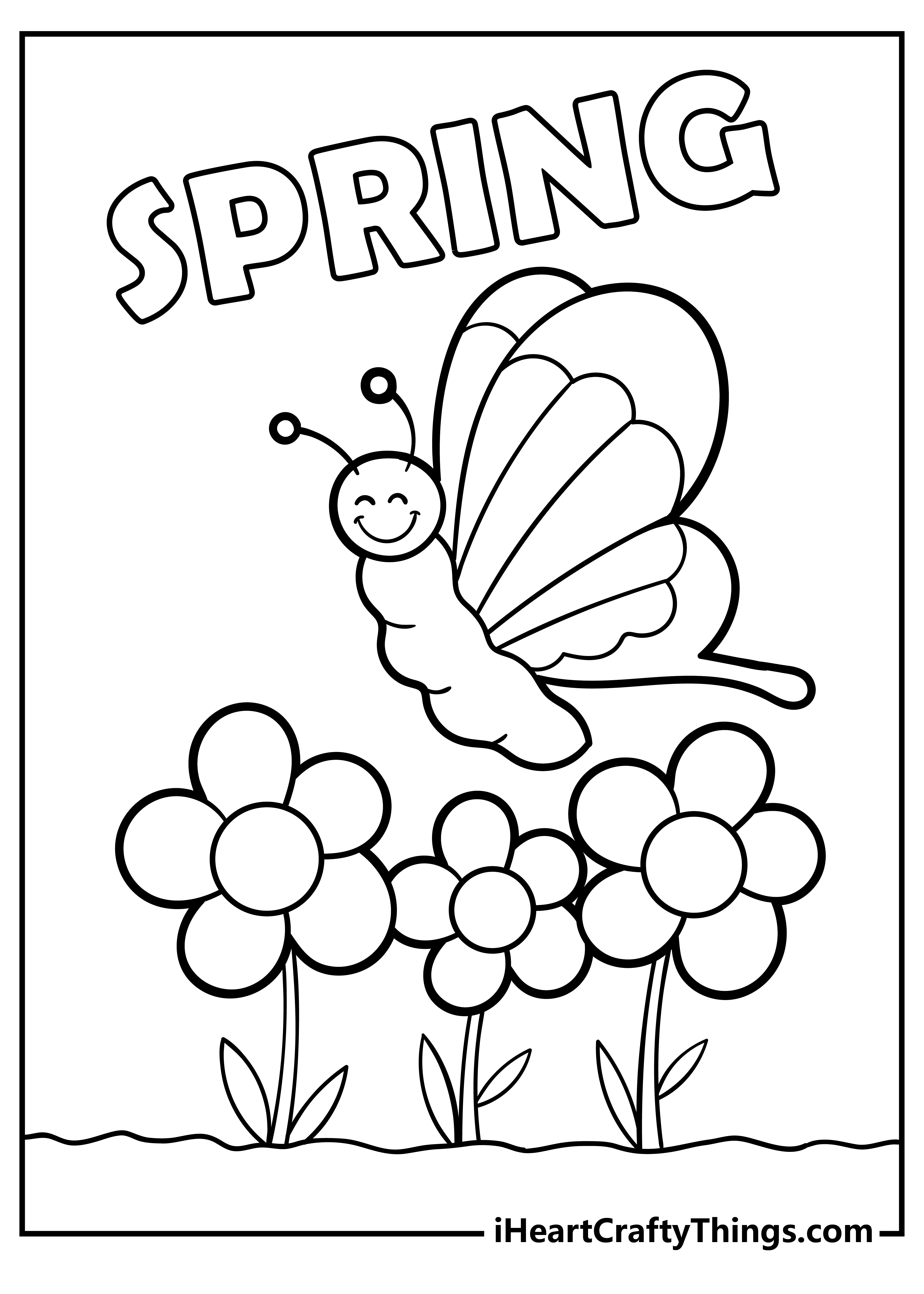 vibrant spring coloring pages printable jpg