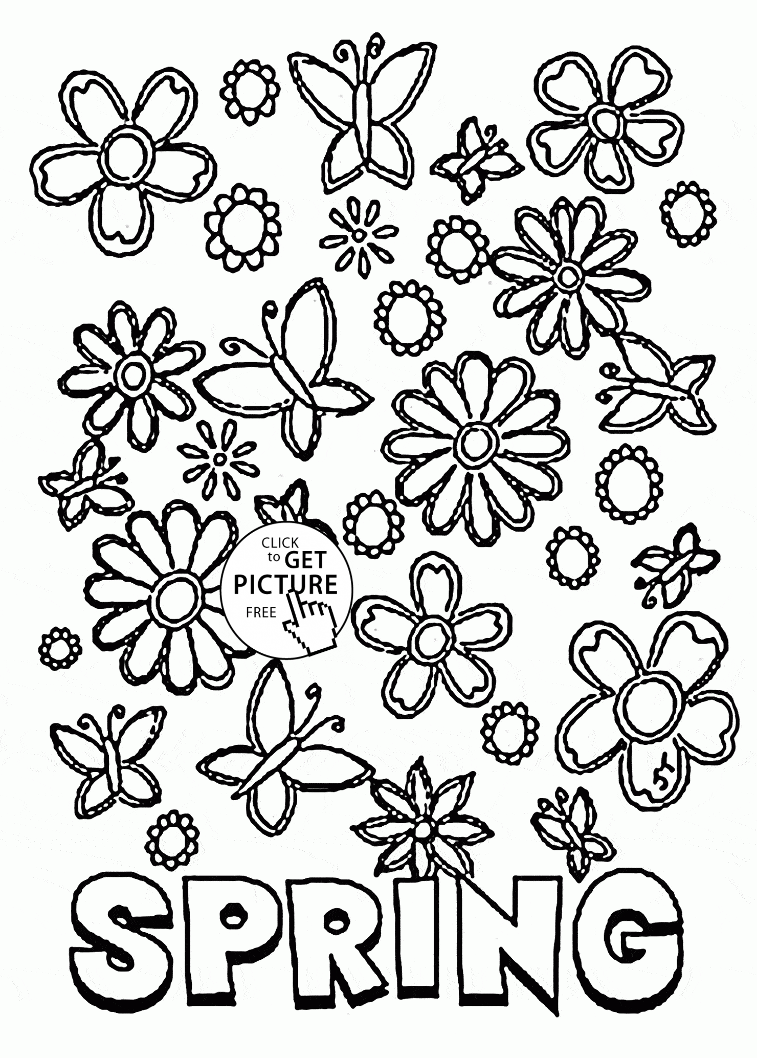 vibrant spring coloring pages printable jpg