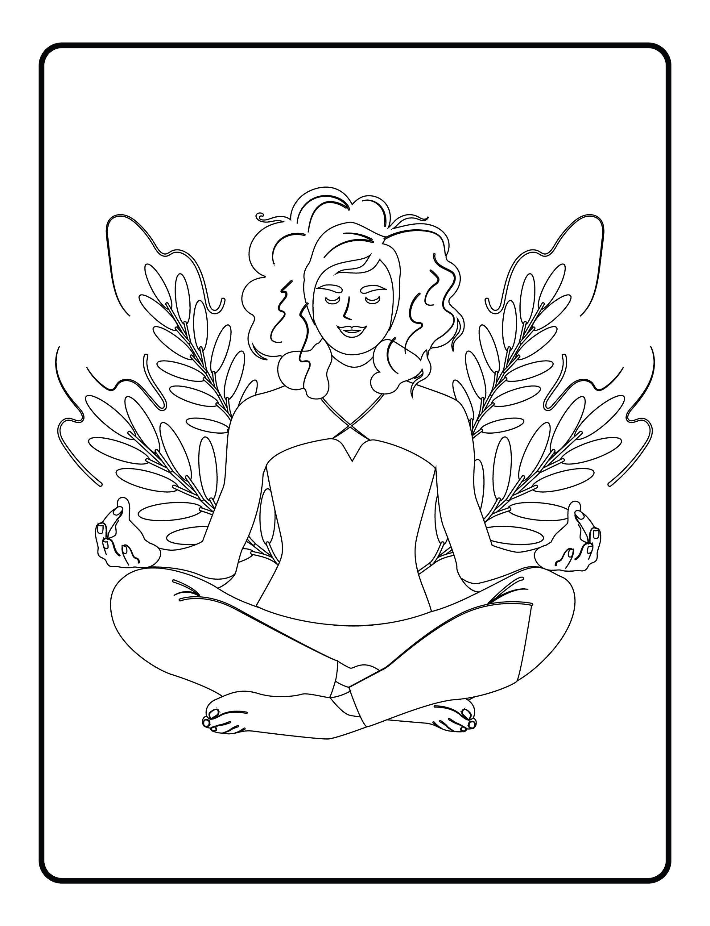 yoga coloring pages printable jpg