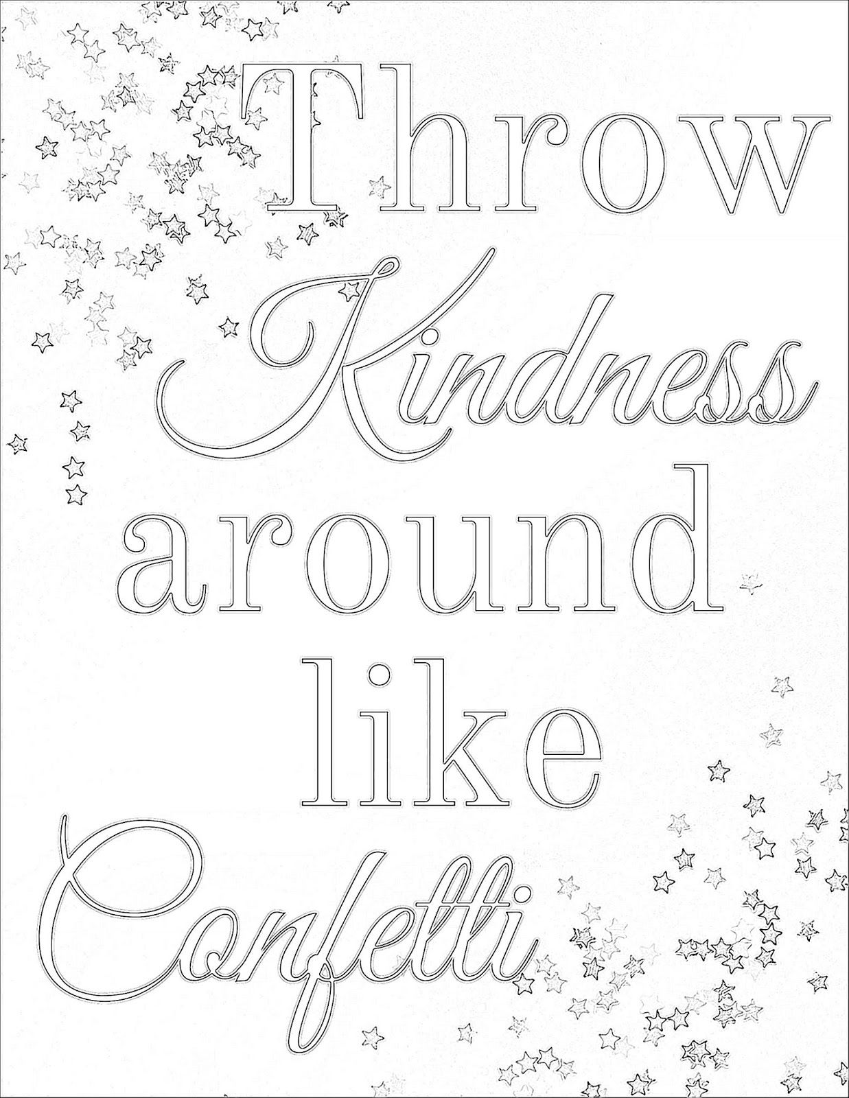 free kindness coloring pages printable jpg