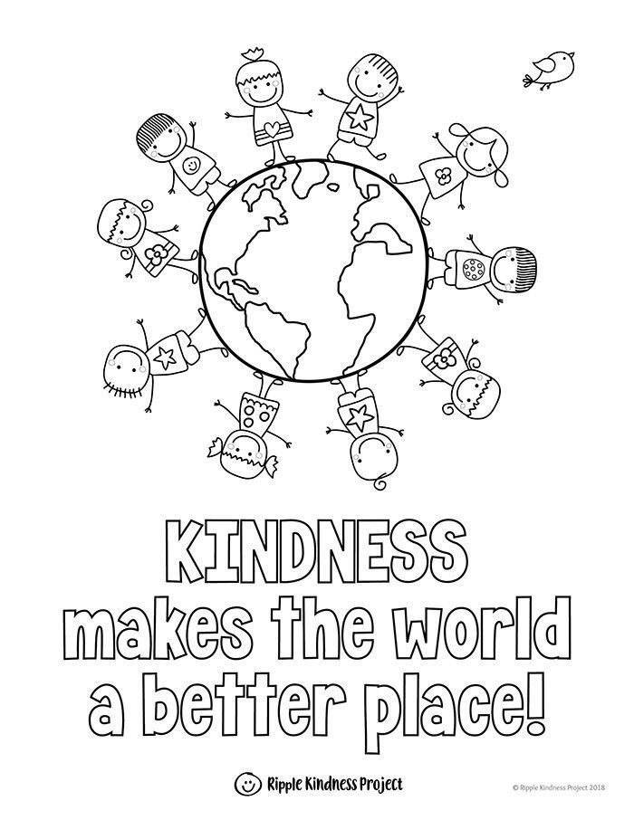 free kindness coloring pages printable jpg