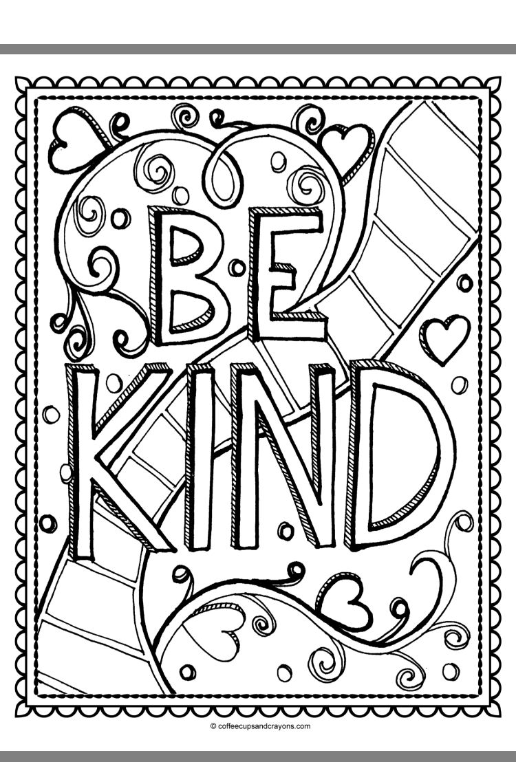 free kindness coloring pages printable jpg