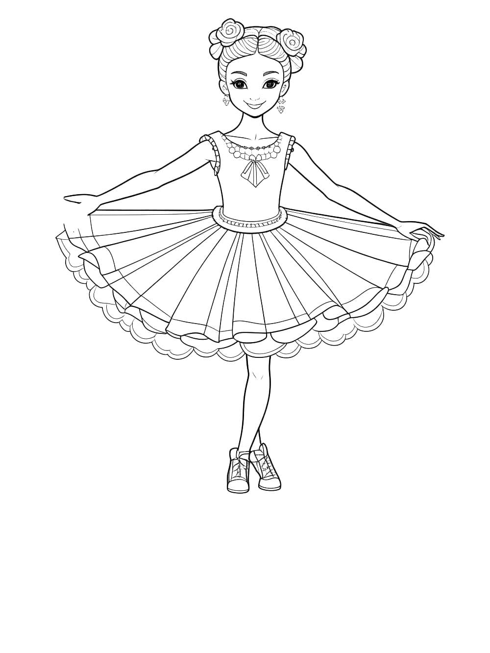 graceful hello kitty ballerina coloring pages printable jpg