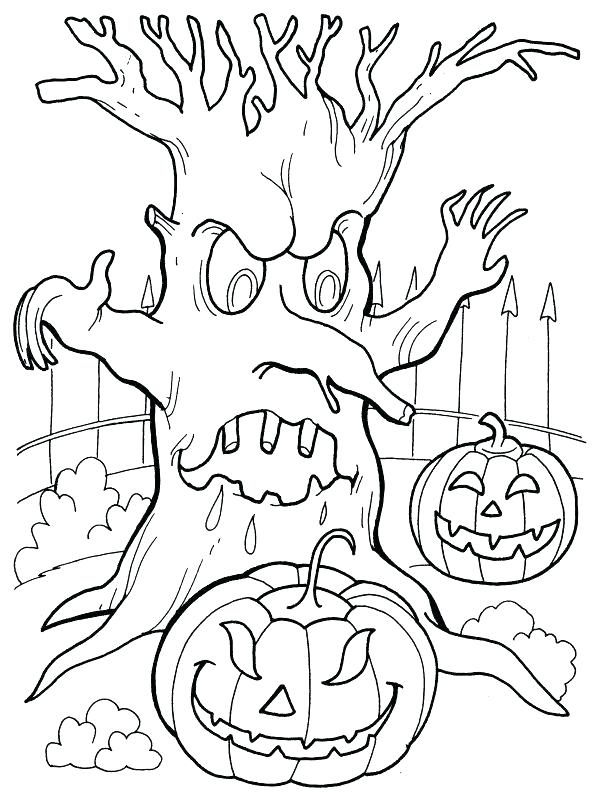 spooky halloween coloring pages for kids printable jpg