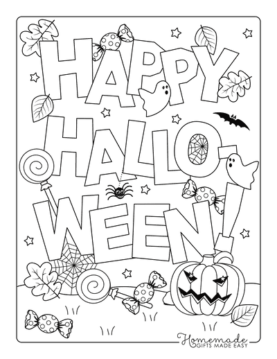 spooky halloween coloring pages for kids printable jpg