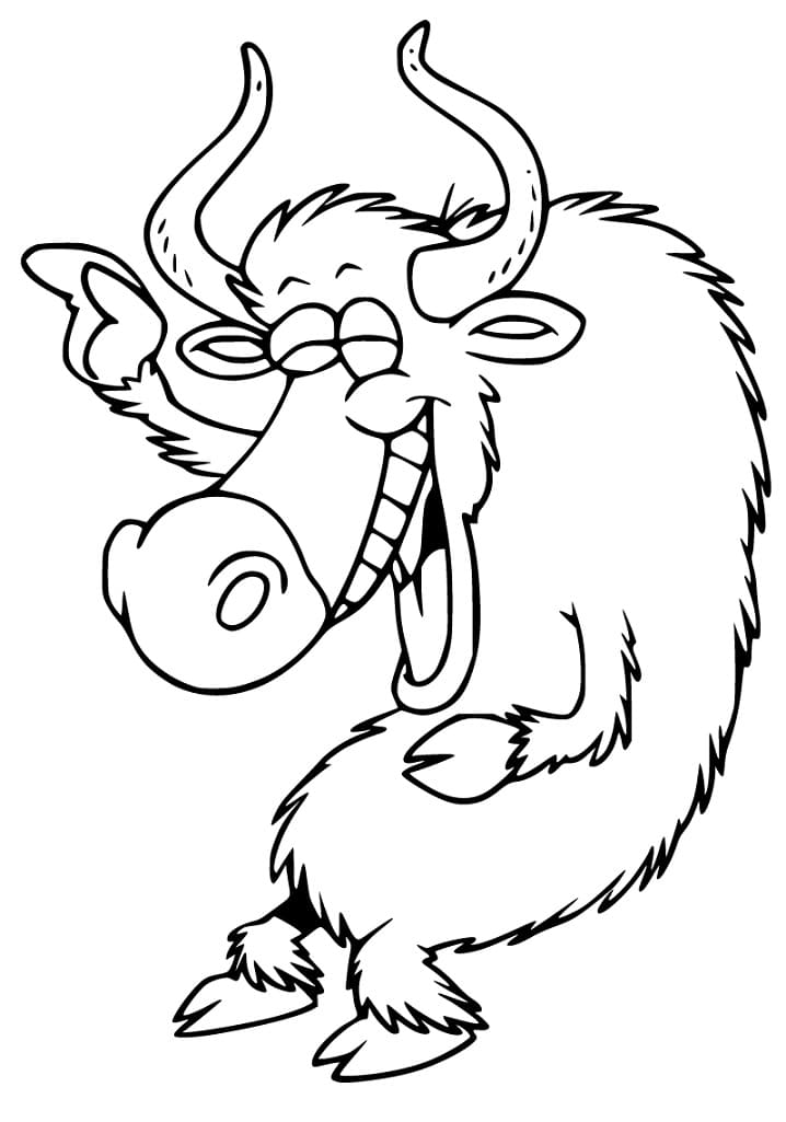 yak coloring pages printable jpg