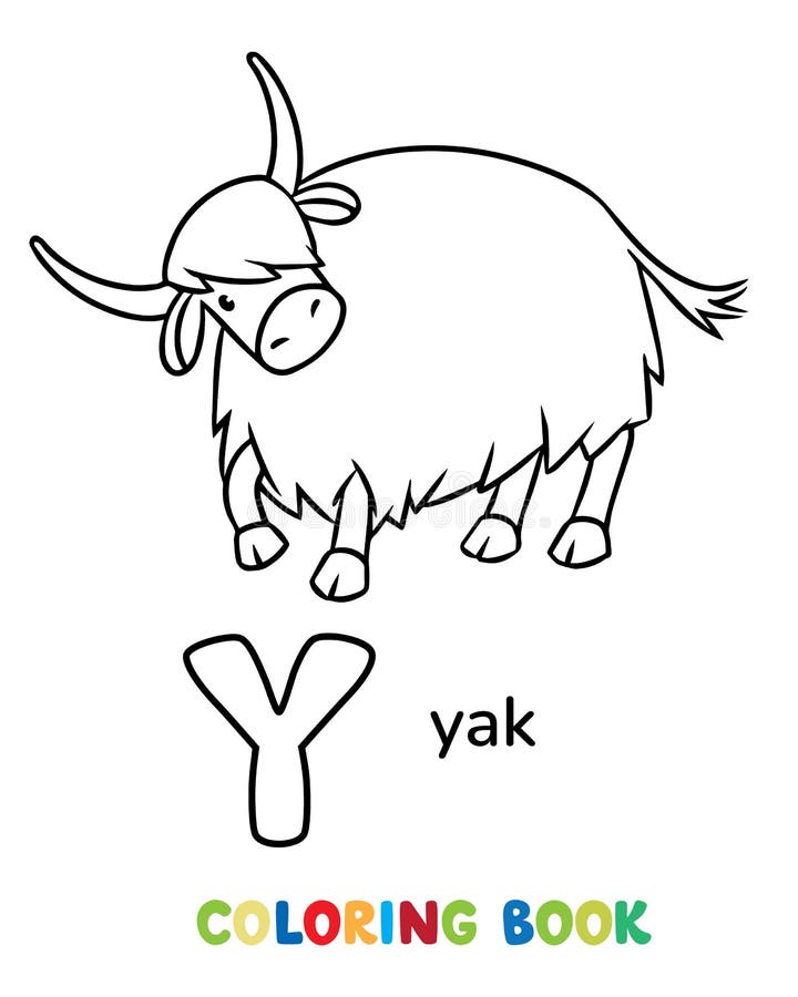 yak coloring pages printable jpg