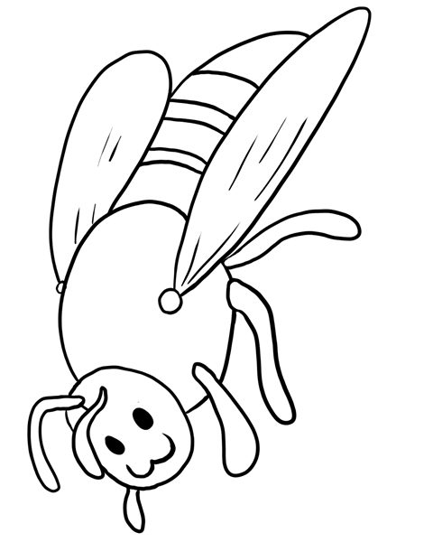 flower and bee coloring pages printable nature jpg