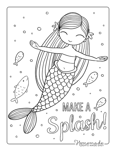 real mermaid coloring pages printable jpg