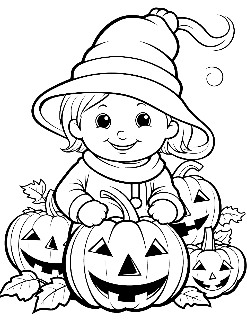 kawaii halloween coloring pages jpg