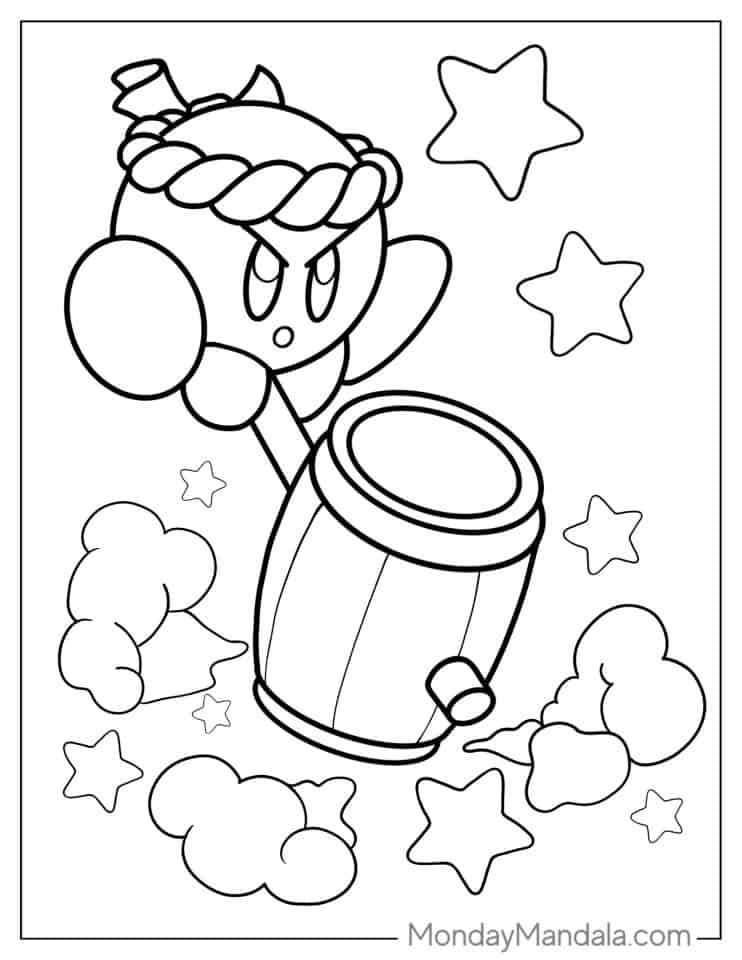 kirby coloring pages printable fun jpg