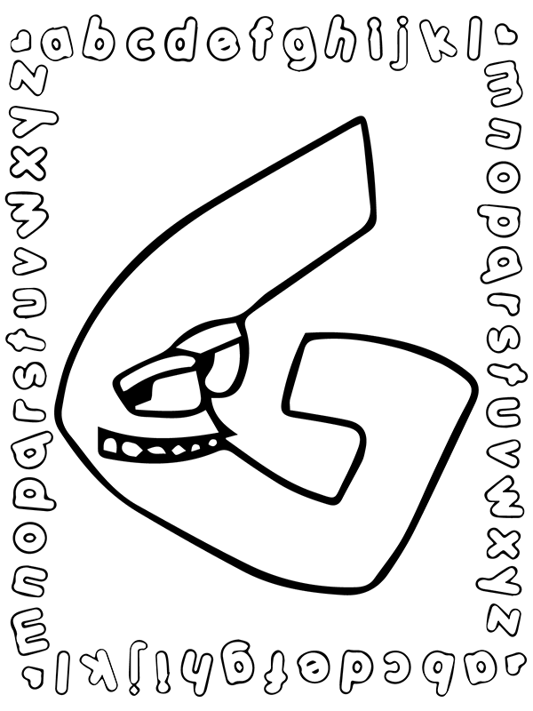 alphabet lore letter g coloring page png jpg