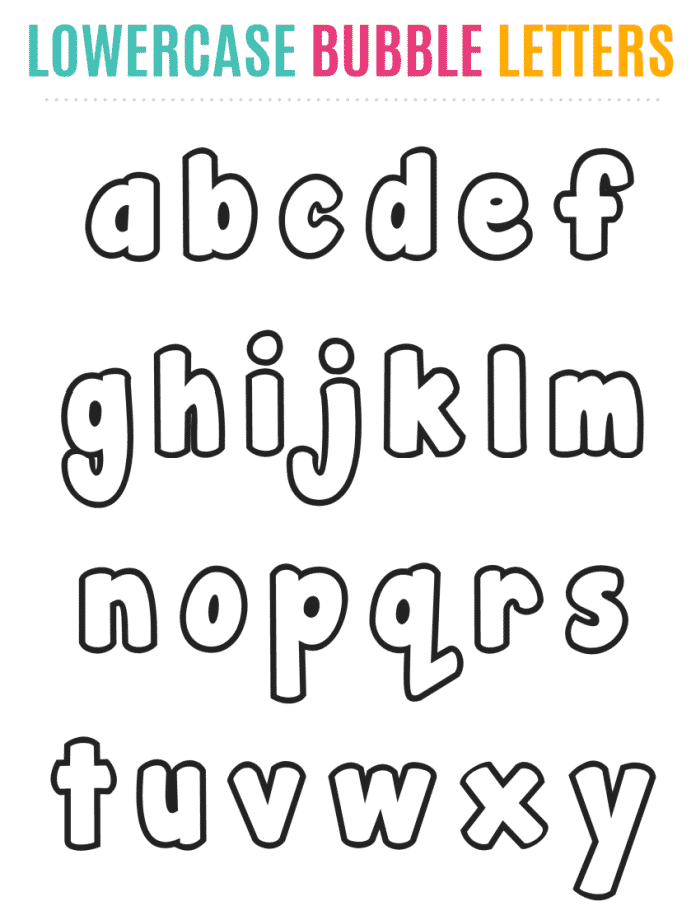 free printable bubble letters lowercase alphabet png jpg