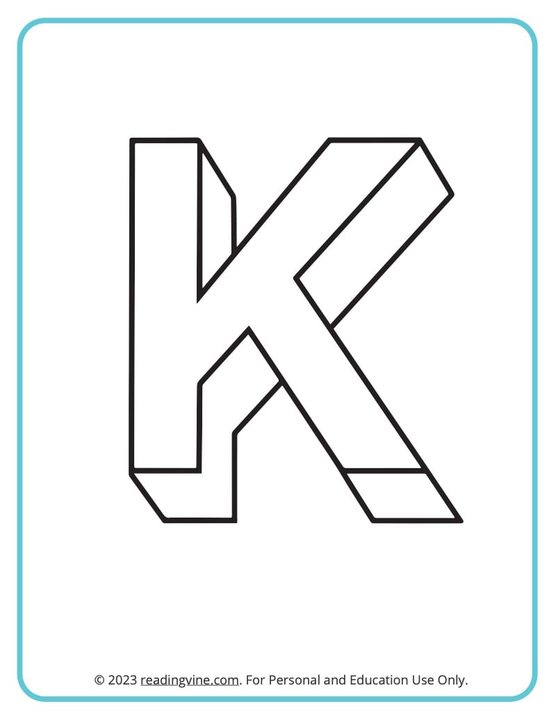 letter k coloring pages d image jpg jpg