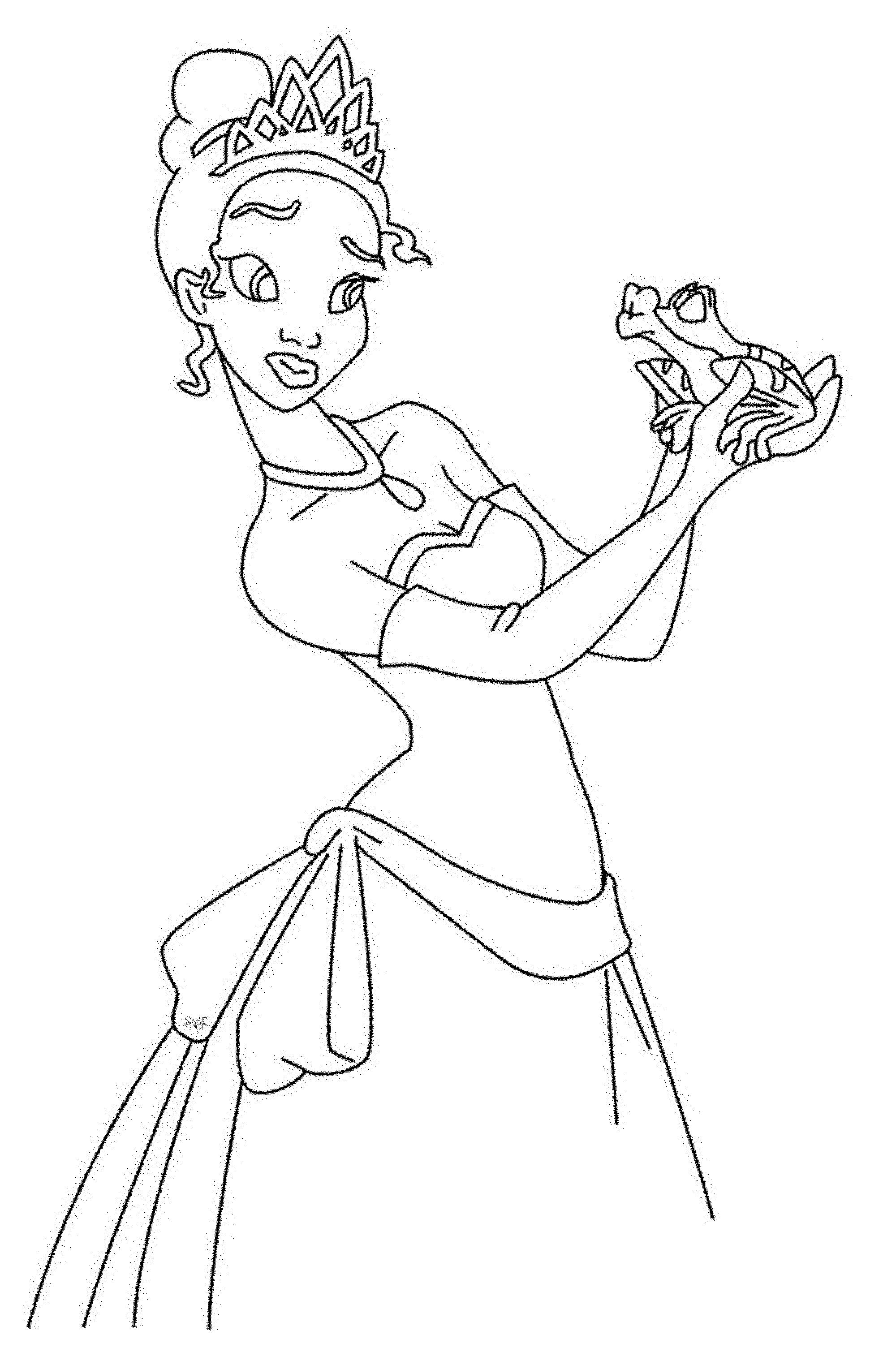 whimsical princess frog coloring pages printable jpg