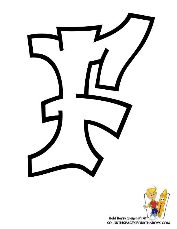 joyful graffiti alphabet coloring pages printable jpg