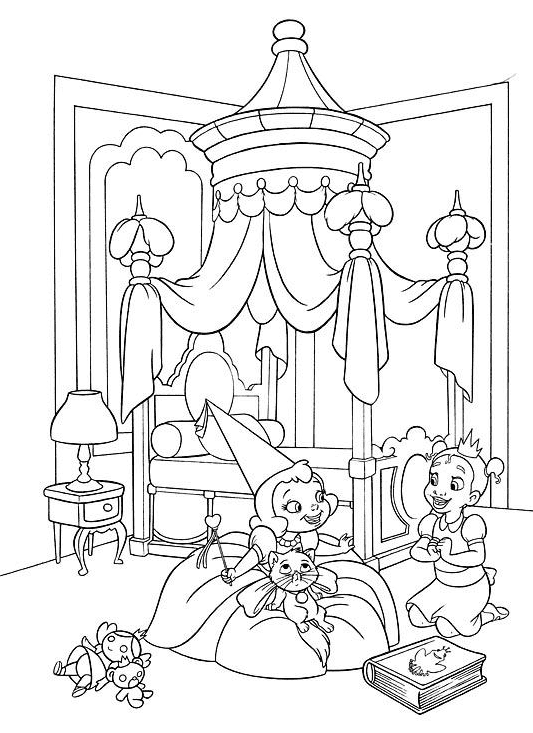 simple princess frog coloring pages printable jpg