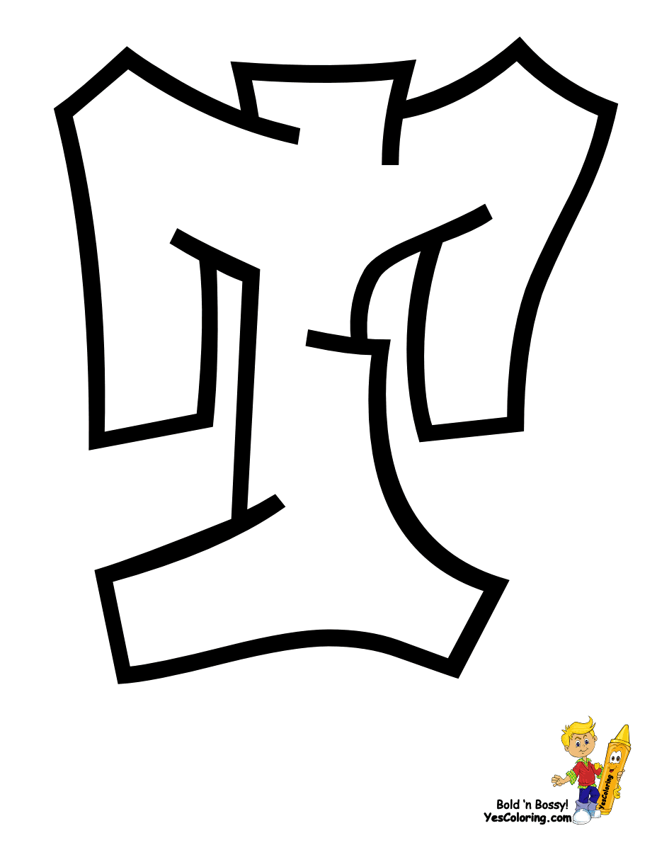 cute graffiti alphabet coloring pages printable jpg