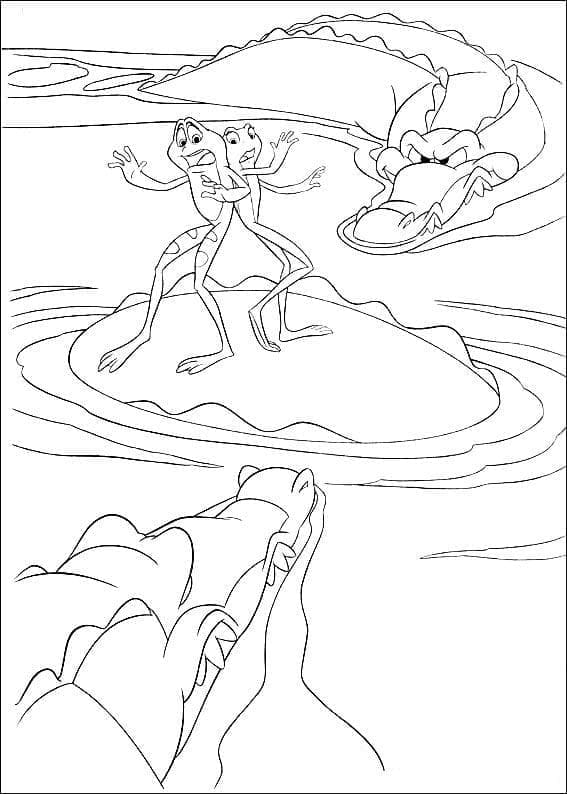 funtastic princess frog coloring pages printable jpg