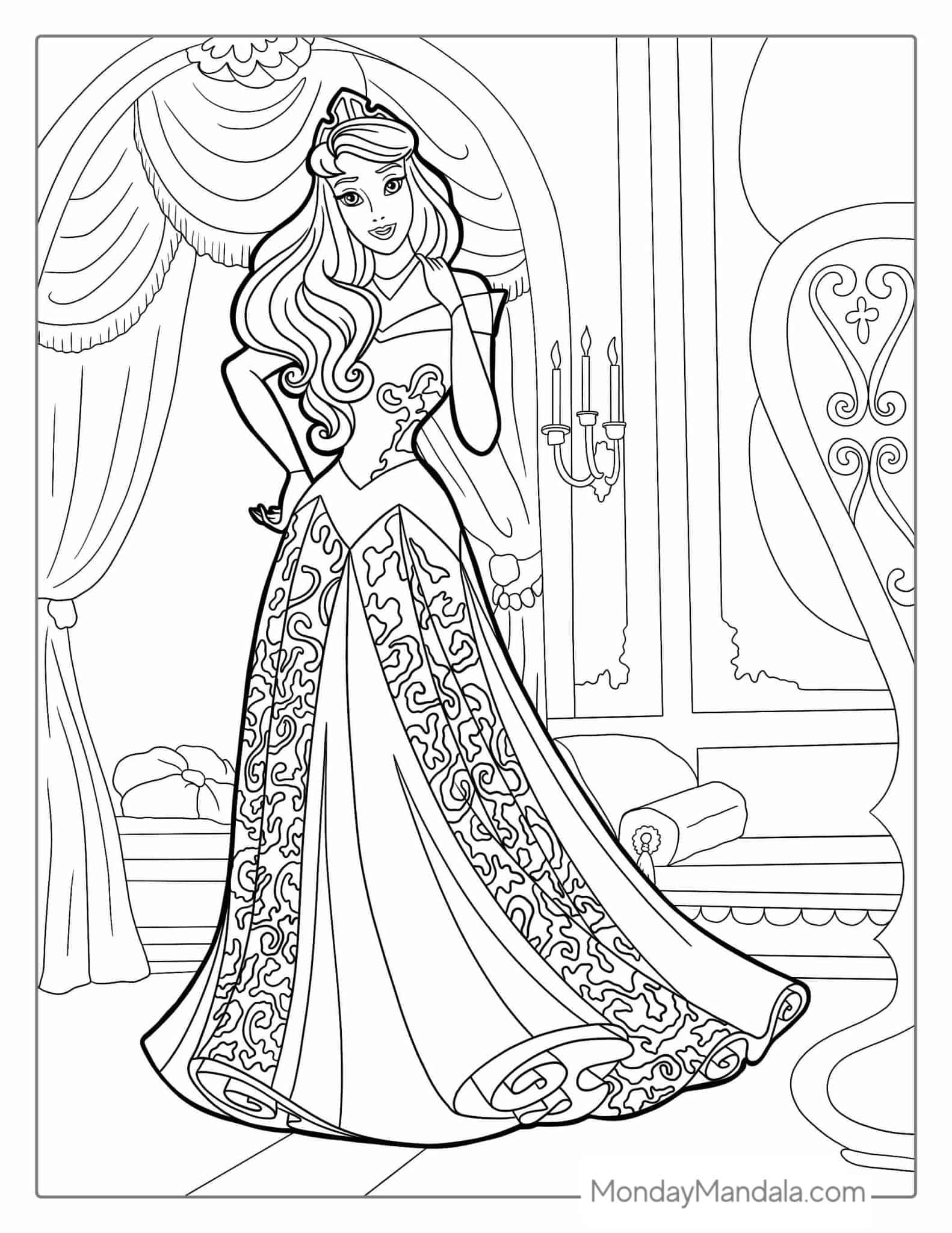 simple barbie prom coloring pages printable jpg