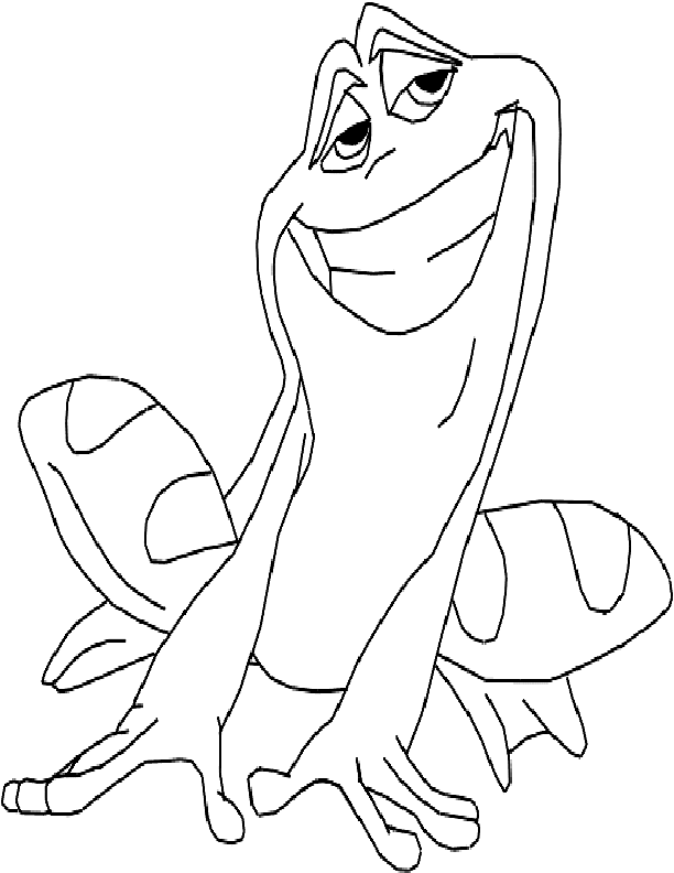 cheerful princess frog coloring pages printable jpg