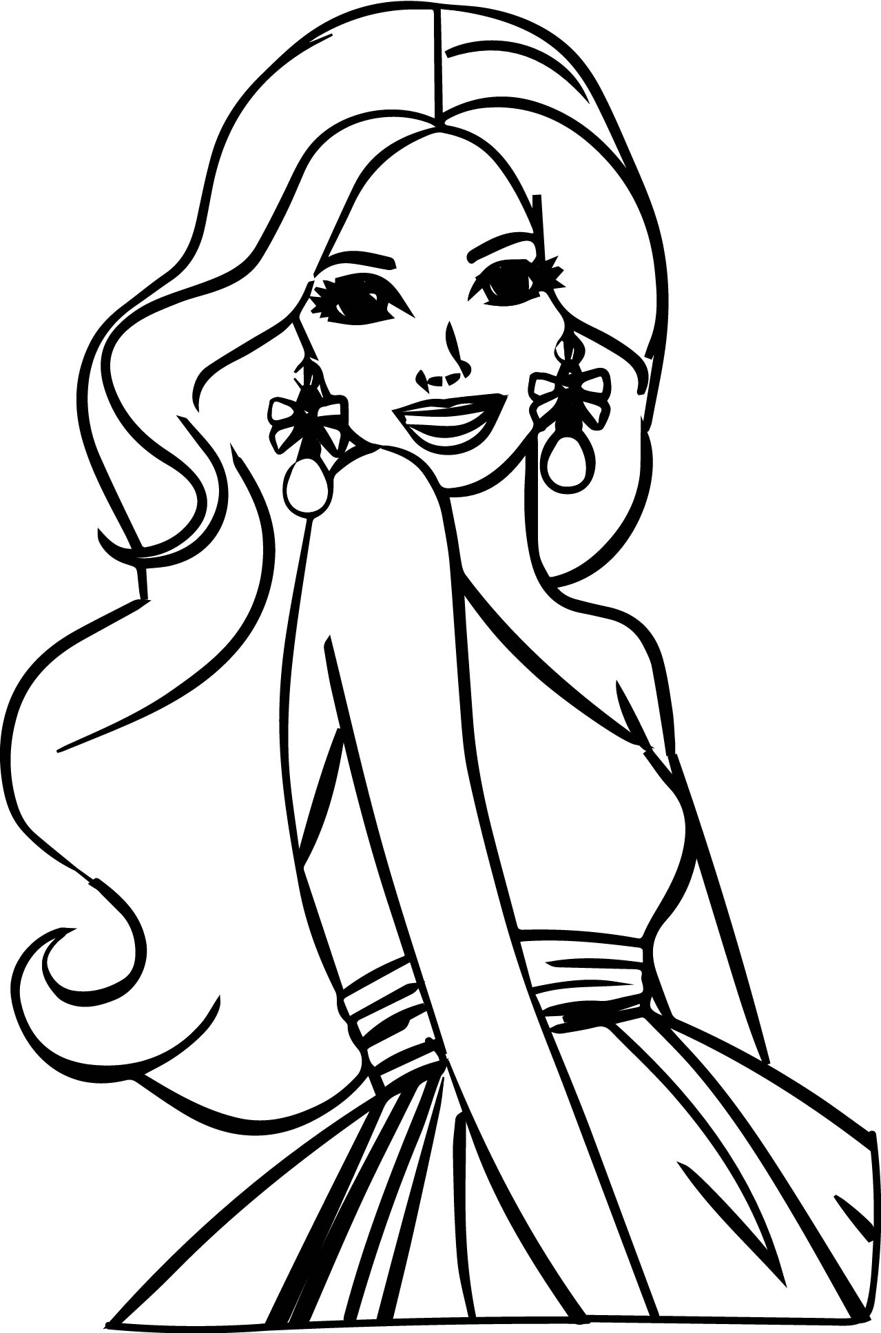 amazing barbie prom coloring pages printable jpg