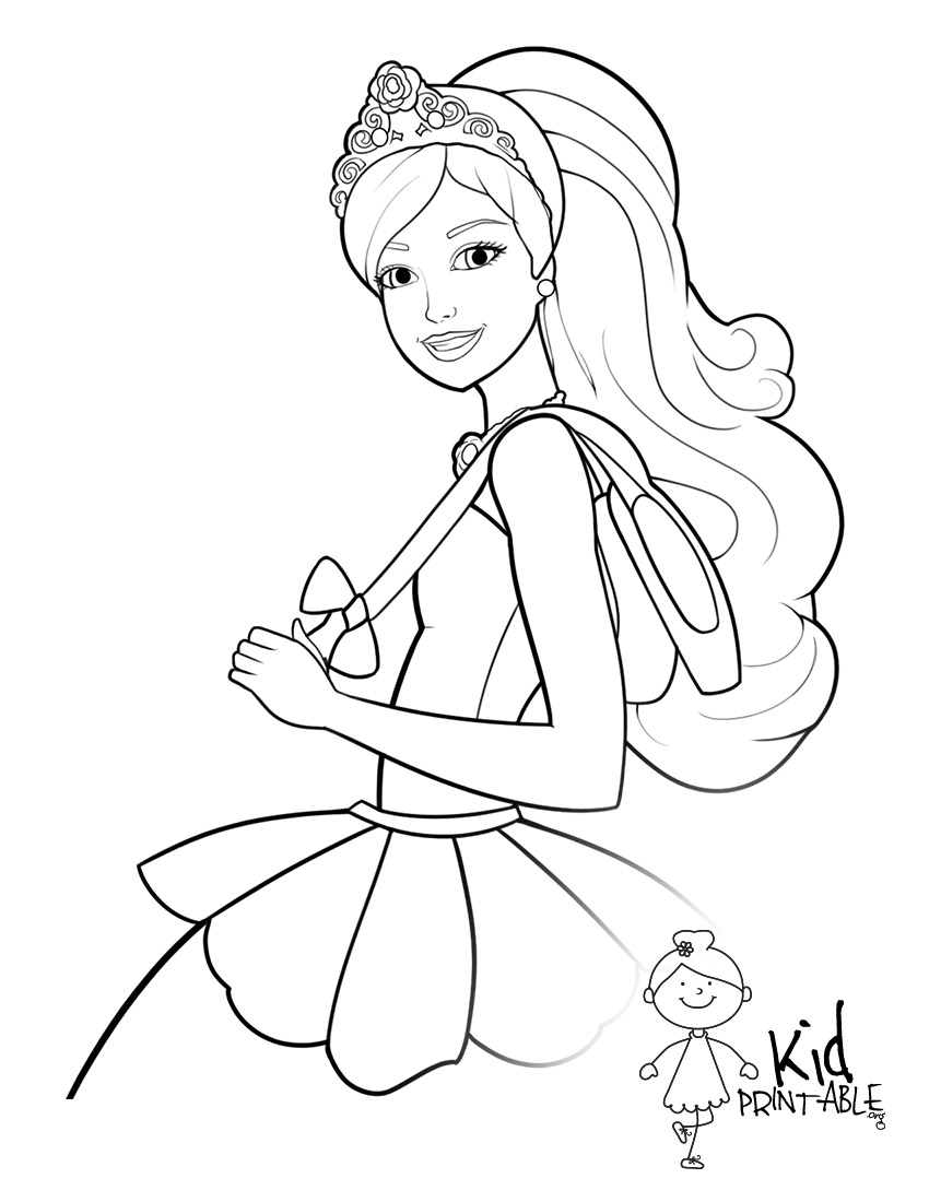 aesthetic barbie prom coloring pages printable jpg