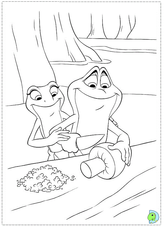 inspiring princess frog coloring pages printable jpg