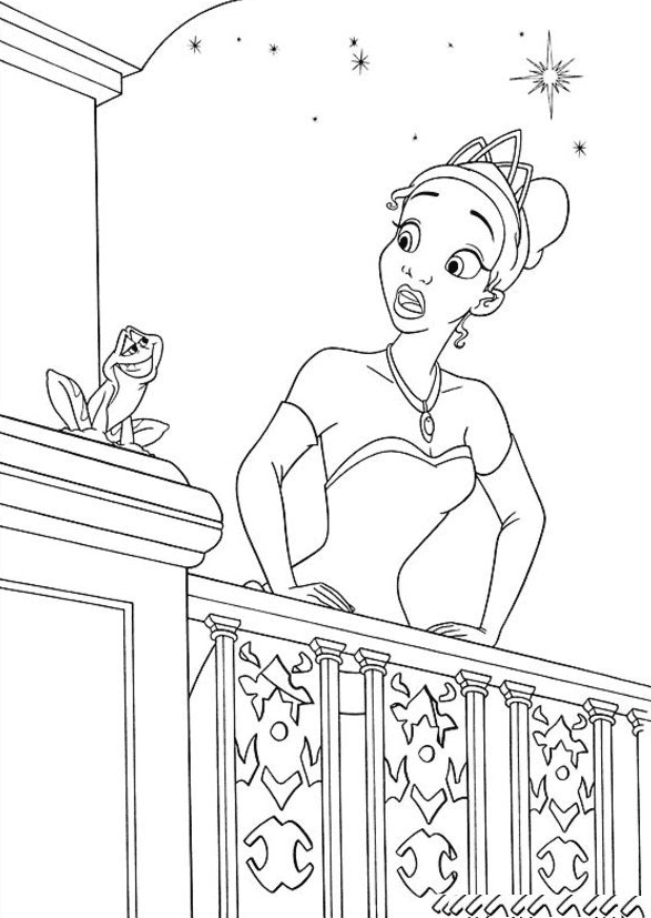 unique princess frog coloring pages printable jpg