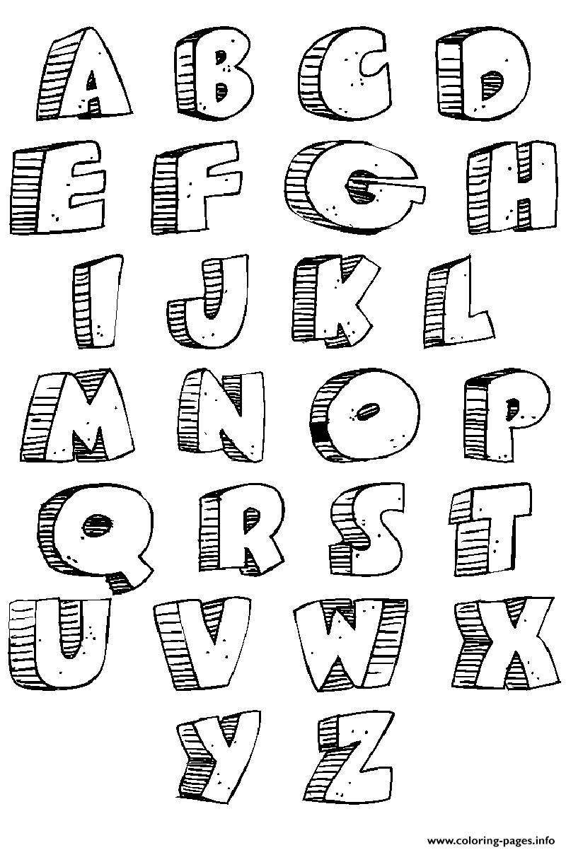 relaxing graffiti alphabet coloring pages printable jpg