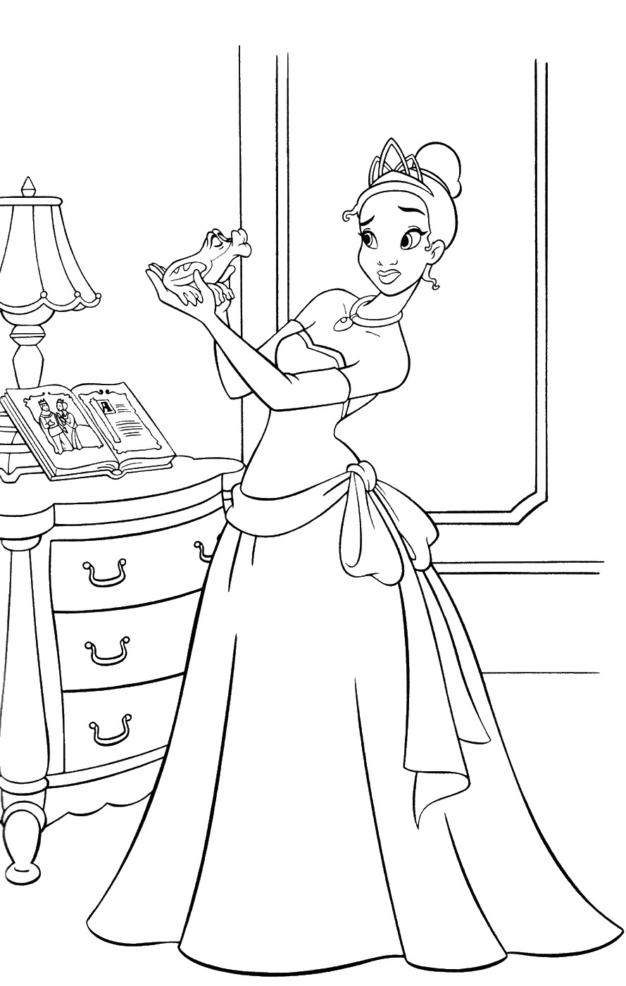 ultimate princess frog coloring pages printable jpg