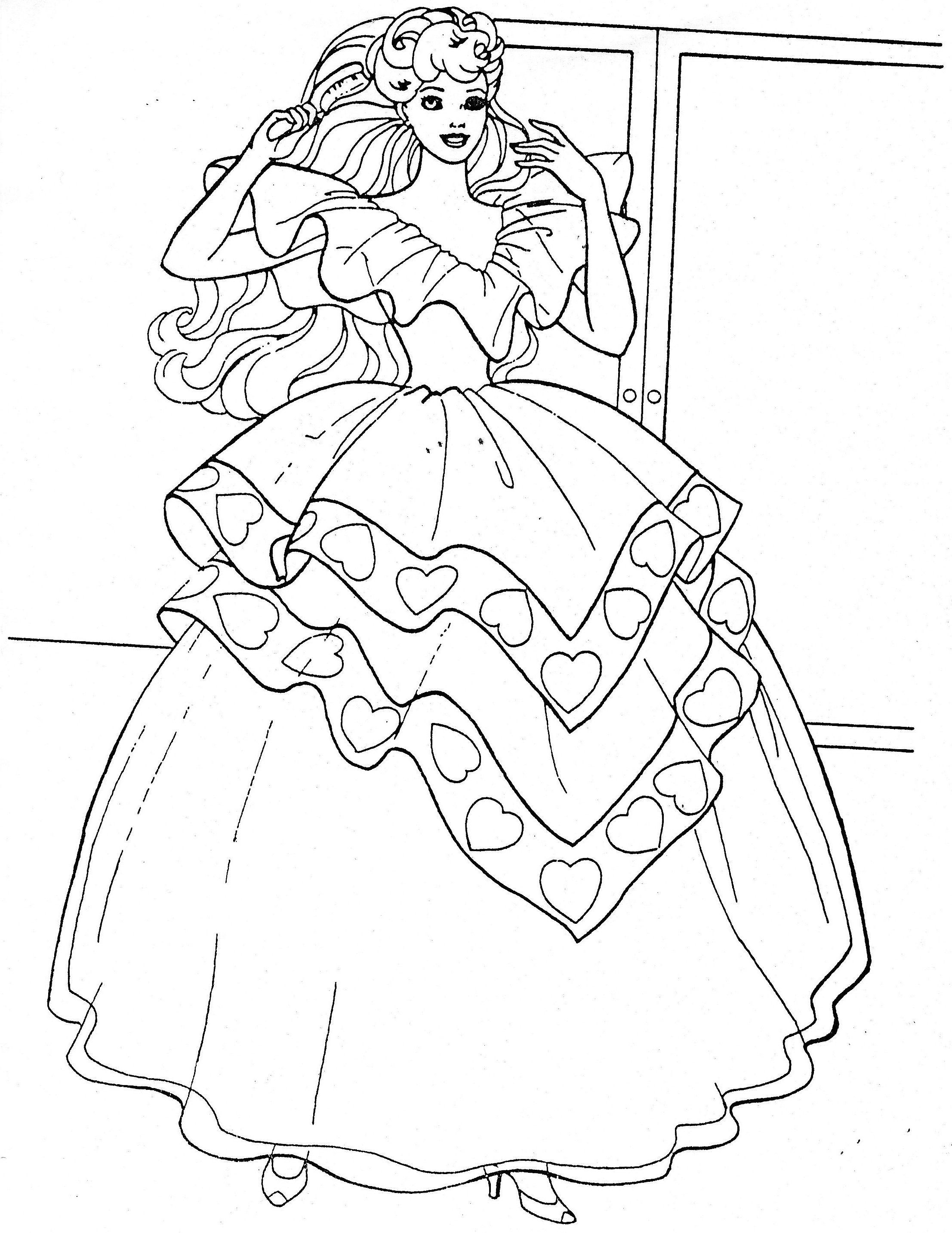 inspiring barbie prom coloring pages printable jpg